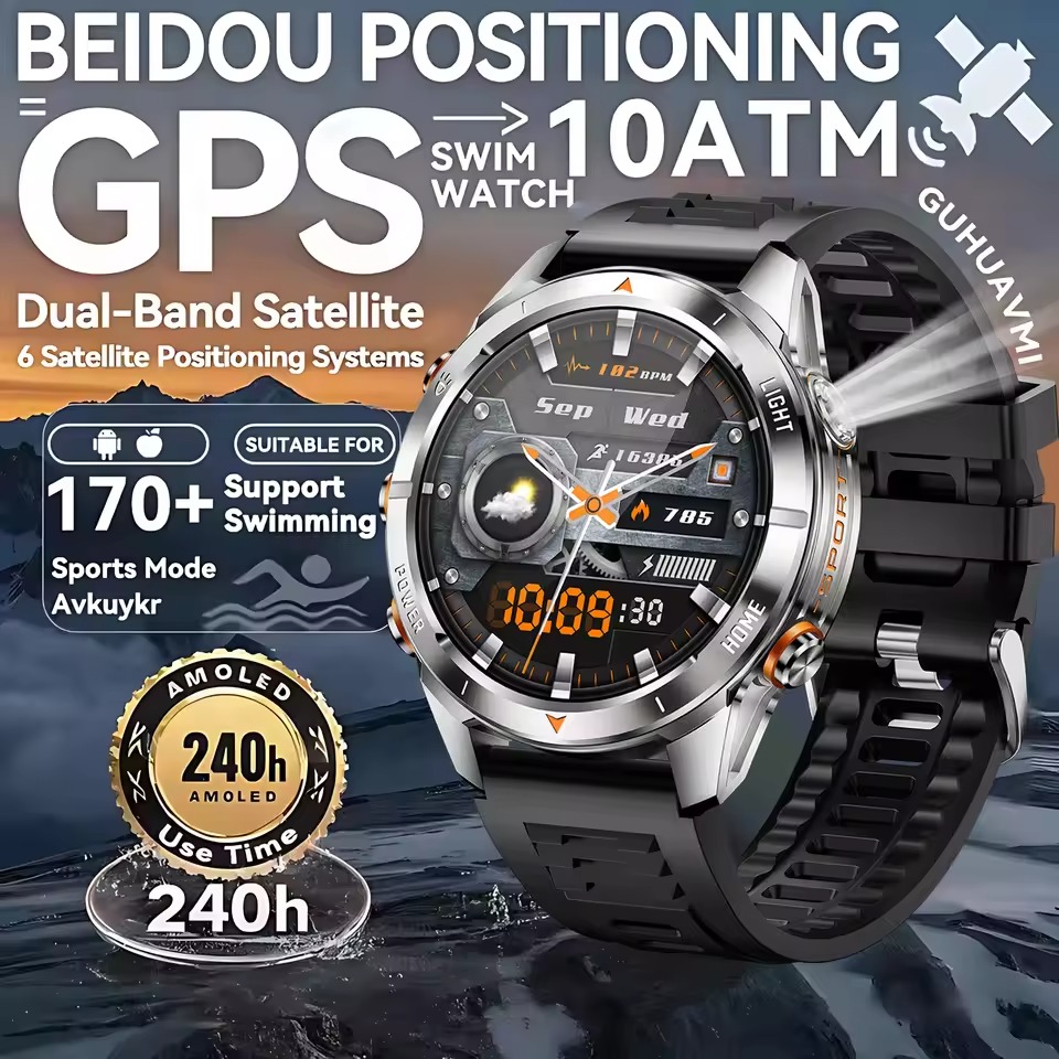 YearPeak KT80 Smartwatch: 1.46" AMOLED, Bluetooth Calls, IP68
