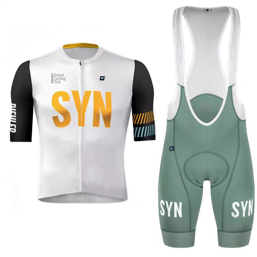 Cycling Best Men's Quick-Dry Cycling Jersey & Bib Set w/9D Gel Pad