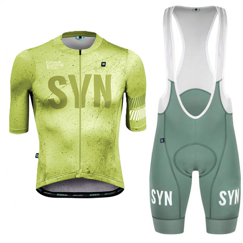 Cycling Best Men's Quick-Dry Cycling Jersey & Bib Set w/9D Gel Pad