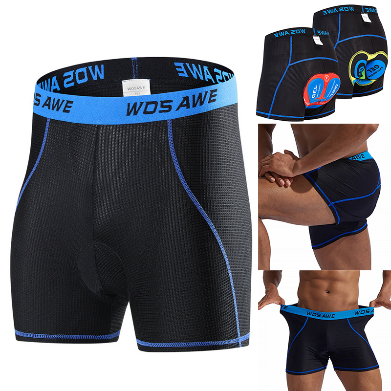 Cycling Best Men's 5D Padded MTB Shorts - Bike Undershorts (2-Pack)