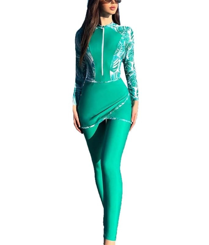 YearPeak Burkini Set - 3-Piece Modest Swimwear with UV Protection & Qu