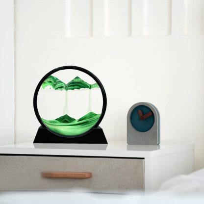 YearPeak Moving Sand Art Frame - Rotating 3D Deep Sea Sandscape Decor