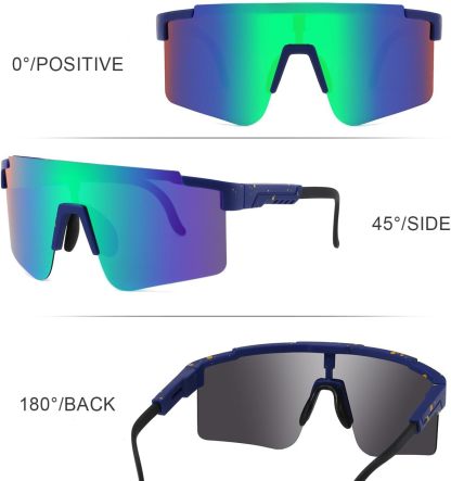 Cycling Best UV400 Sport Sunglasses - Adjustable Unisex Fit