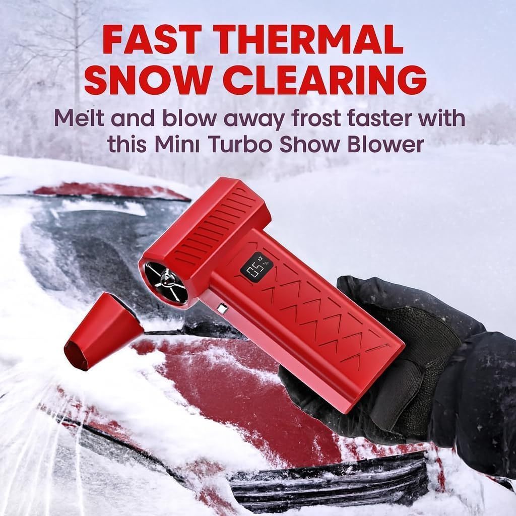 YearPeak 130K RPM Turbo Snow Blower for Car & Home Cleaning