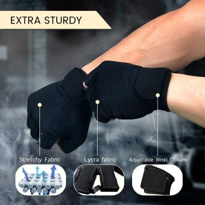Cycling Best Unisex Fitness Gloves - Breathable Grip Support for Cycling & Gym 