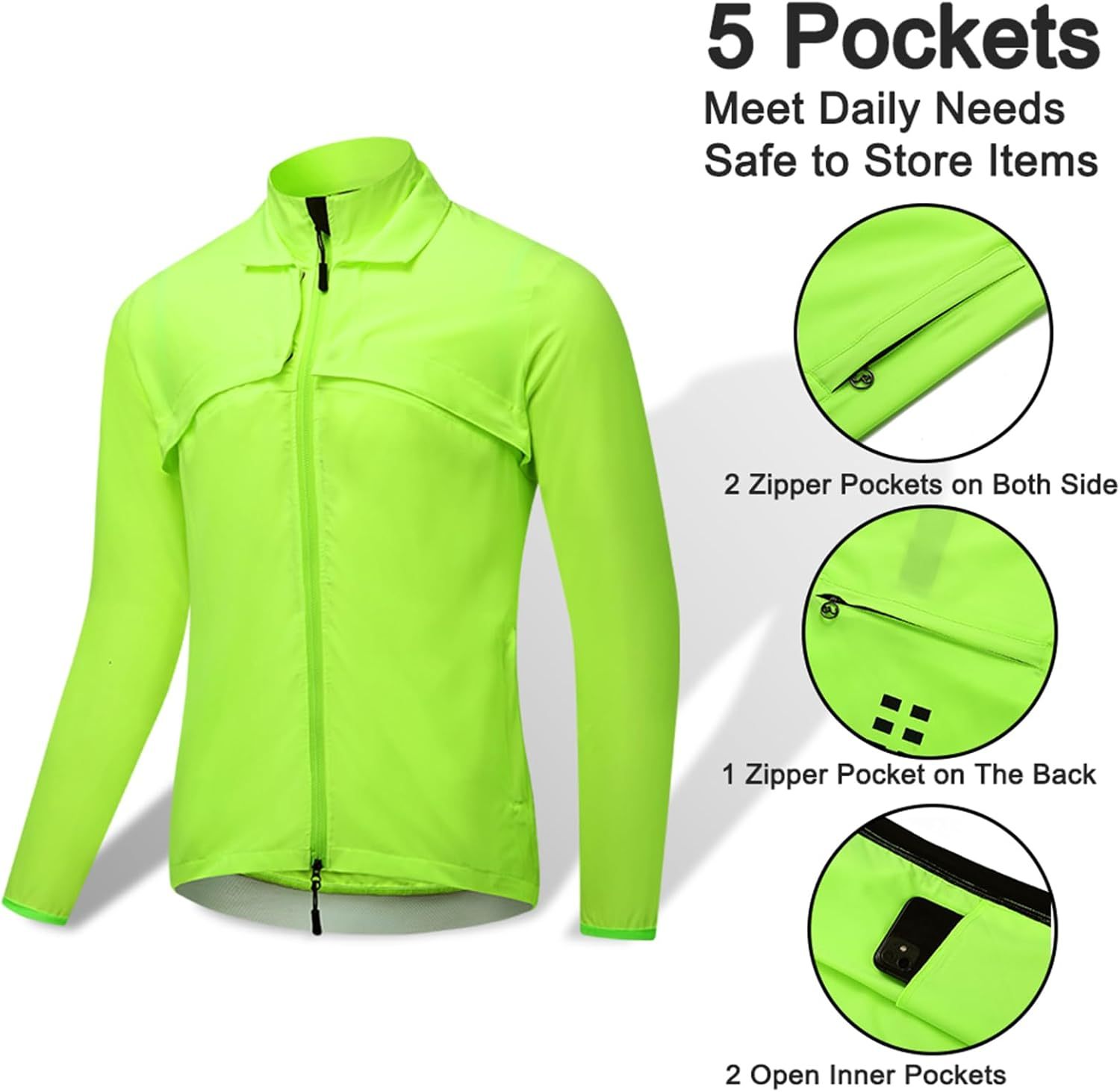Cycling Best 2-in-1Sports Cycling Detachable Windproof Jacket & Vest