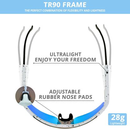 Cycling Best UV400 Sport Sunglasses - Adjustable Unisex Fit
