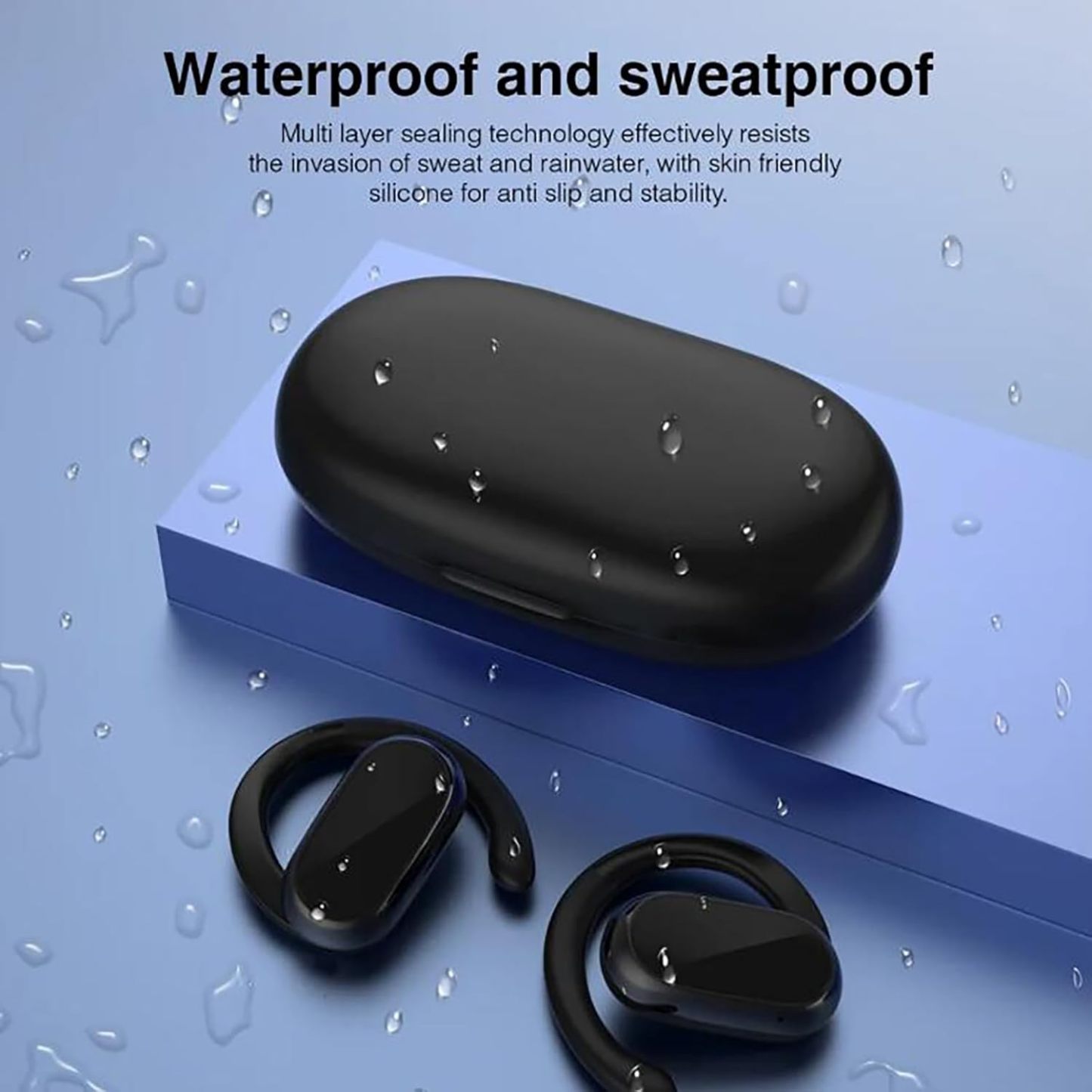 YearPeak Wireless Sports Earbuds - Bluetooth 5.1, ANC, Waterproof, Ear Hook for iOS Android