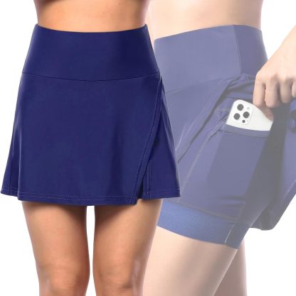 Cycling Best Women's 2-in-1 Bike Skort with 4D Gel Pad 