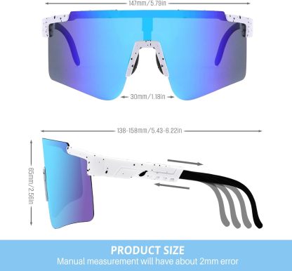 Cycling Best UV400 Sport Sunglasses - Adjustable Unisex Fit