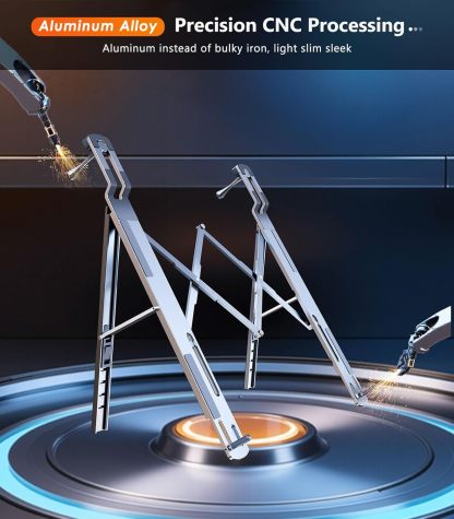 YearPeak Foldable Car Laptop Mount - Adjustable Steering Wheel Desk & Stand