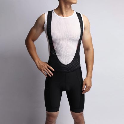 Cycling Best Cargo Bib Shorts -4 Pocket UPF50+ Long Travel Bike Shorts