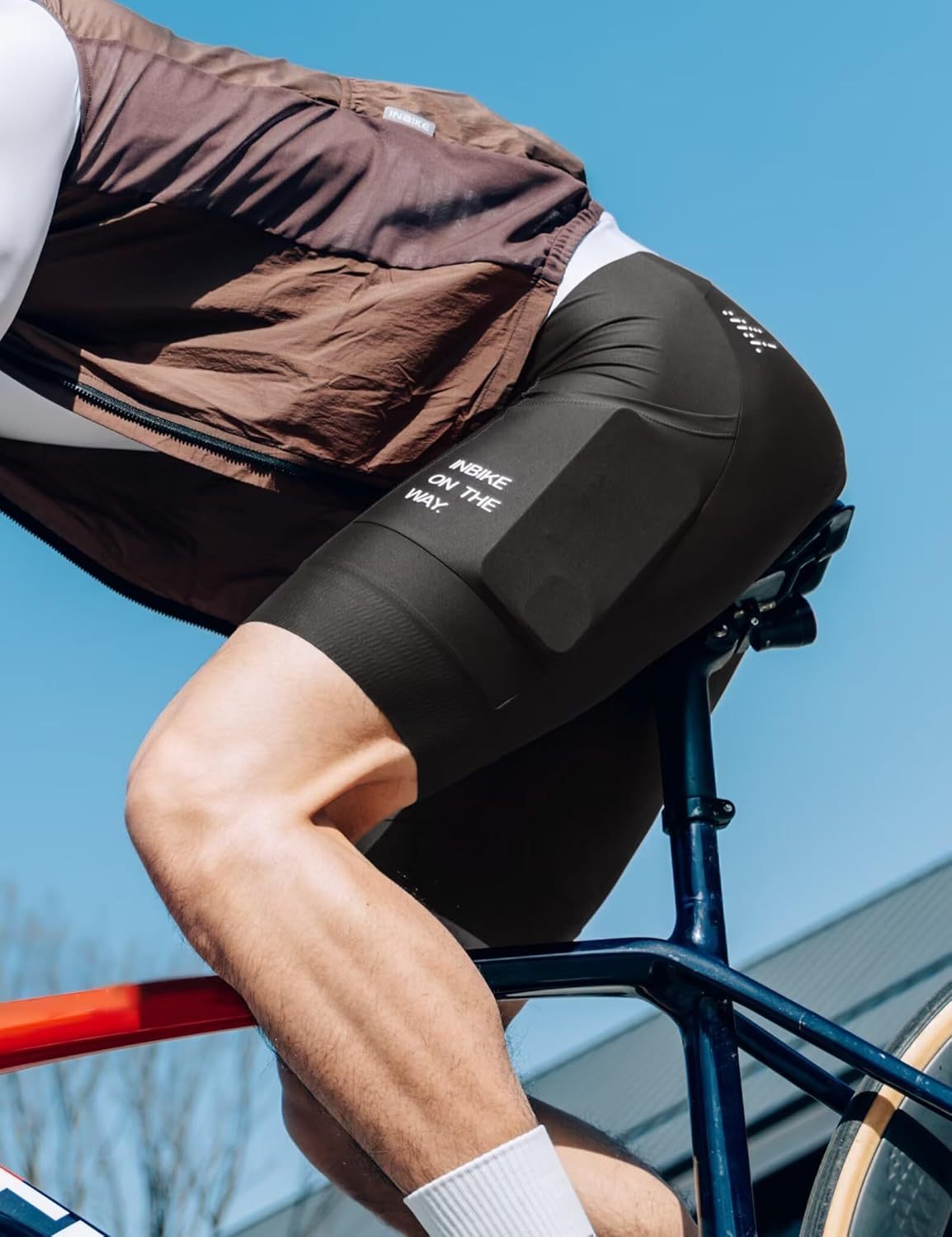 Cycling Best Men's Breathable Bib Shorts Gel Padding with Pocket