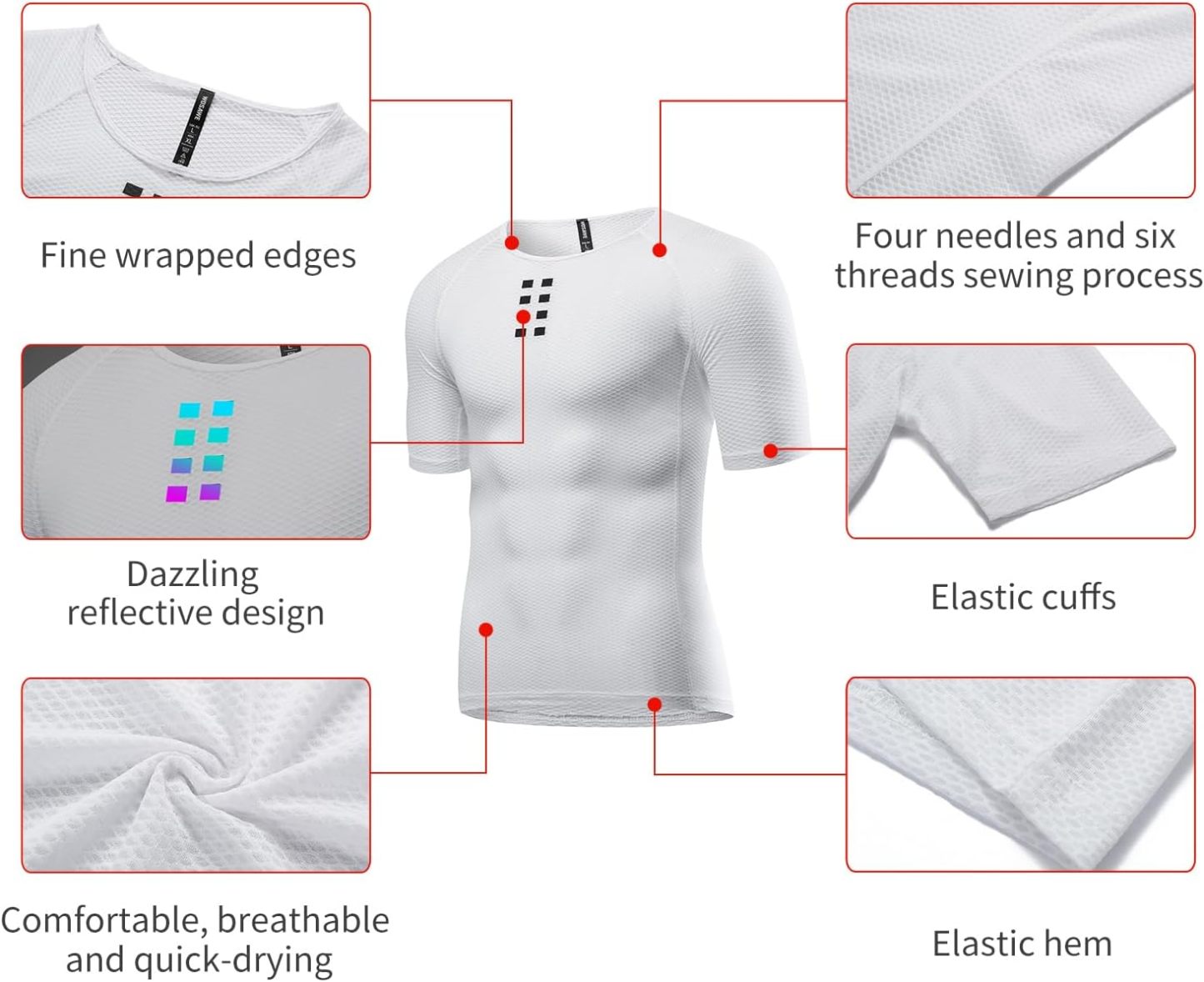 Cycling Best Men's Quick-Dry Cycling Base Layer - Breathable Bike Vest