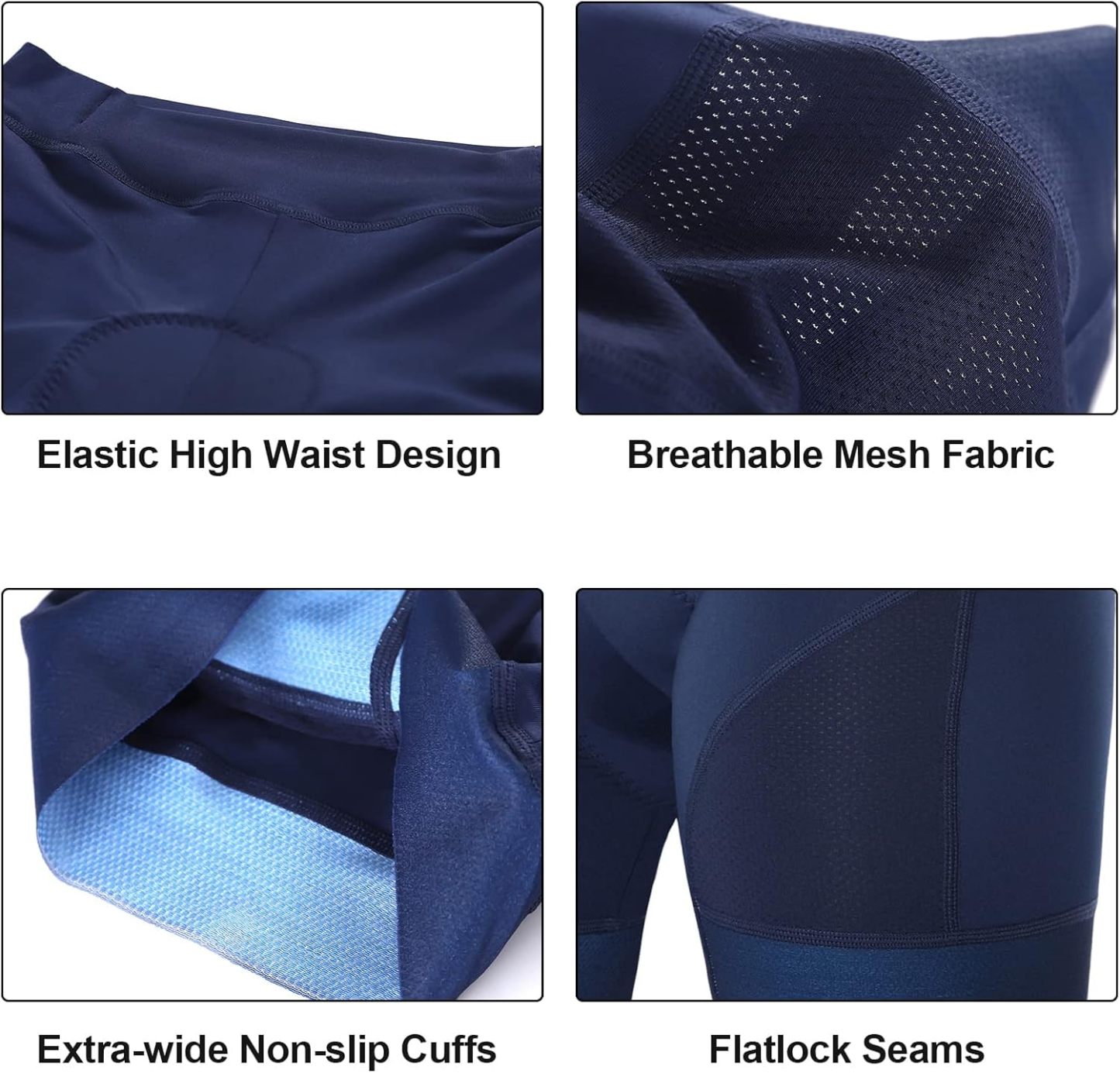 Cycling Best Women's 5D Gel Bike Shorts - Anti-Chafing, Compression Fit