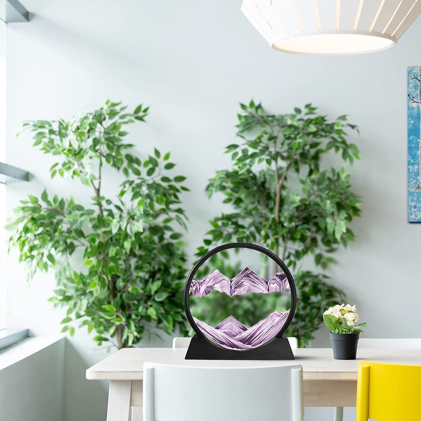 YearPeak Moving Sand Art Frame - Rotating 3D Deep Sea Sandscape Decor