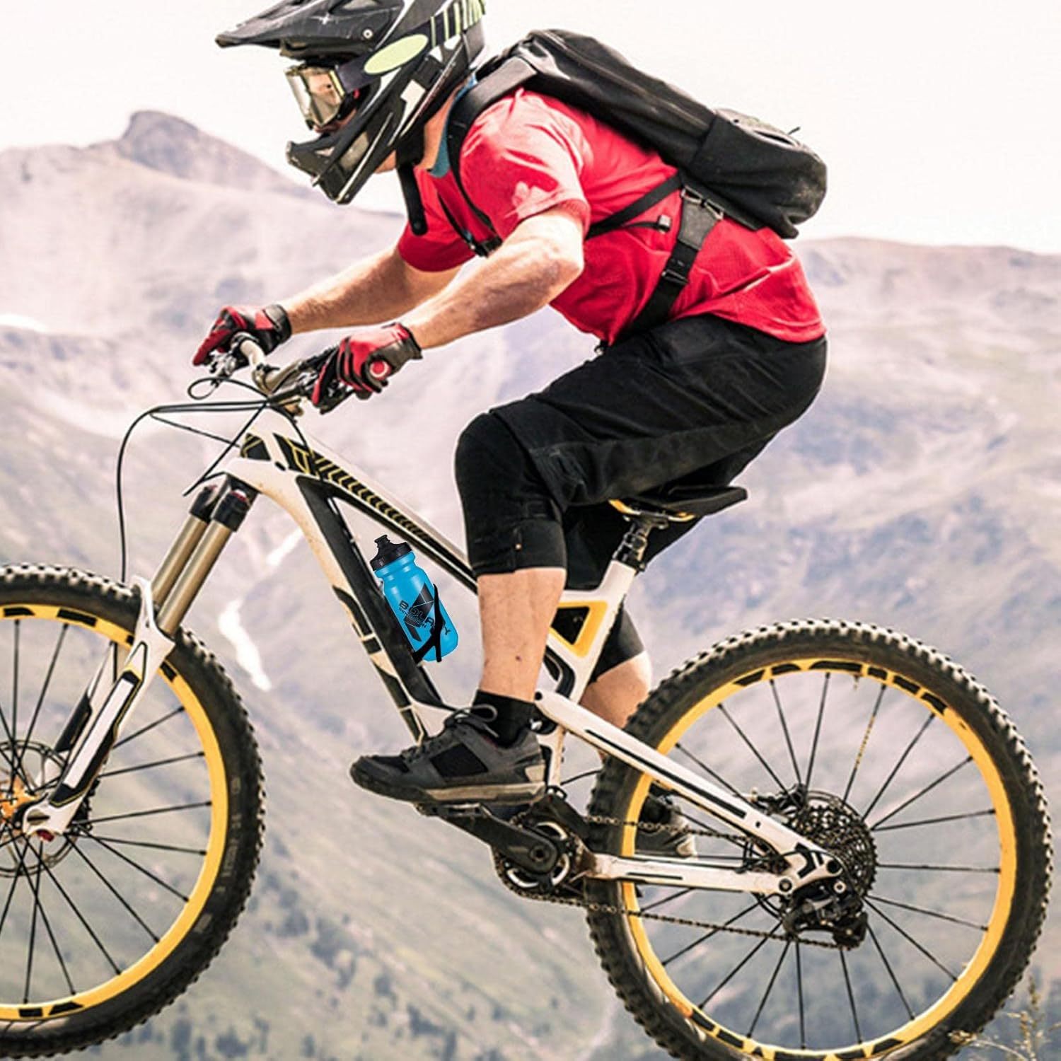 YearPeak Bike Water Bottles Sports Squeeze Water Bottle Fit In Bike Ca