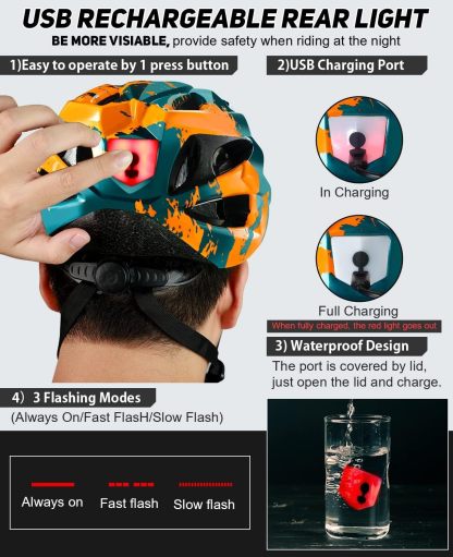 Cycling Best LED Bike Helmet with Magnetic Goggle  Sun Visor
