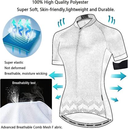 Cycling Best Men's Cycling Jersey Shorts Set - Moisture-Wick, UV Protection