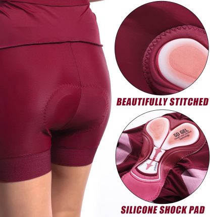 Cycling Best Women's 2-in-1 Bike Skort with 4D Gel Pad 