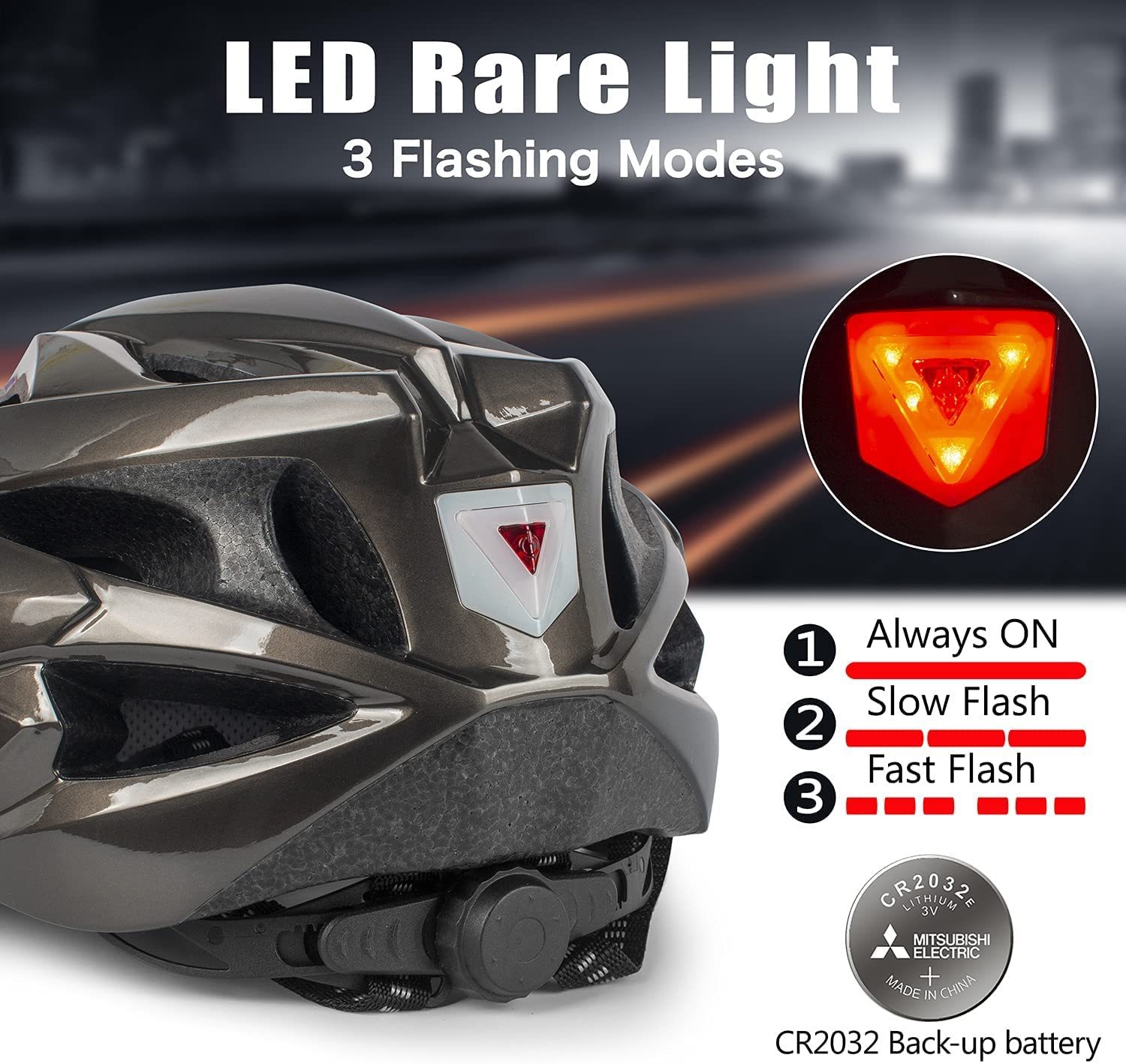 Cycling Best LED Bike Helmet with Magnetic Goggles – Adult Road & MTB