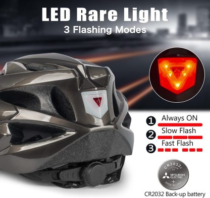 Cycling Best LED Bike Helmet with Magnetic Goggles – Adult Road & MTB
