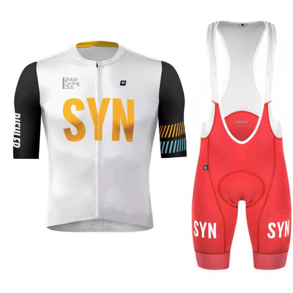 Cycling Best Men's Quick-Dry Cycling Jersey & Bib Set w/9D Gel Pad