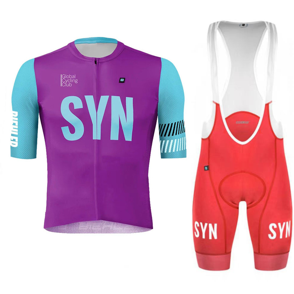 Cycling Best Men's Quick-Dry Cycling Jersey & Bib Set w/9D Gel Pad
