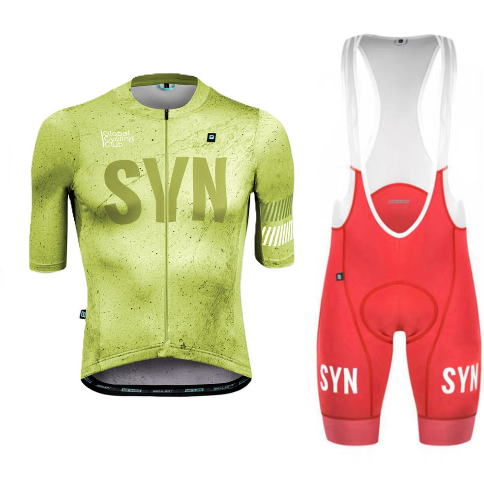 Cycling Best Men's Quick-Dry Cycling Jersey & Bib Set w/9D Gel Pad