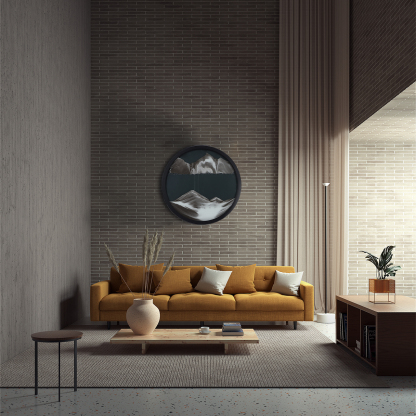 YearPeak Moving Sand Art Wall Decor - Rotating Illusion Sand Scene Picture Frame