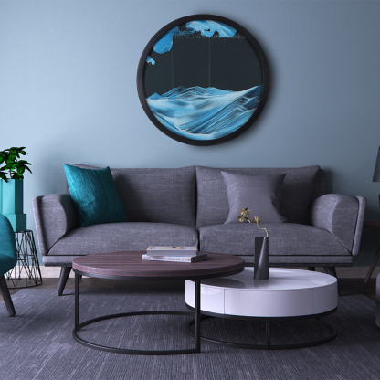 YearPeak Moving Sand Art Wall Decor - Rotating Illusion Sand Scene Picture Frame