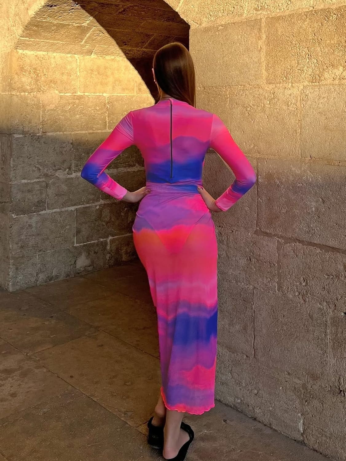 YearPeak Modest Long-Sleeve Burkini Set | 2-PC Full-Coverage Swimwear
