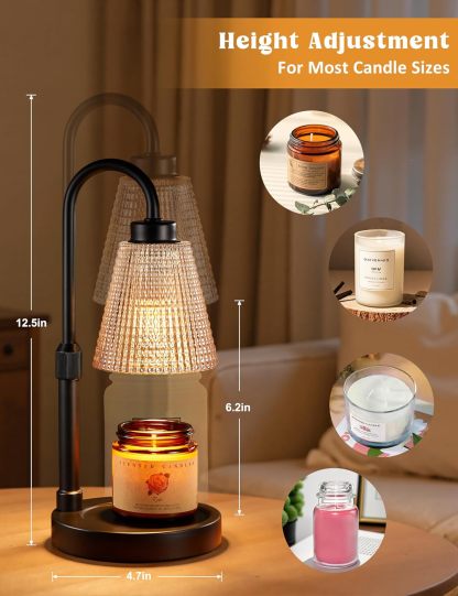 YearPeak Candle Warmer Lamp with Timer & Dimmable Light