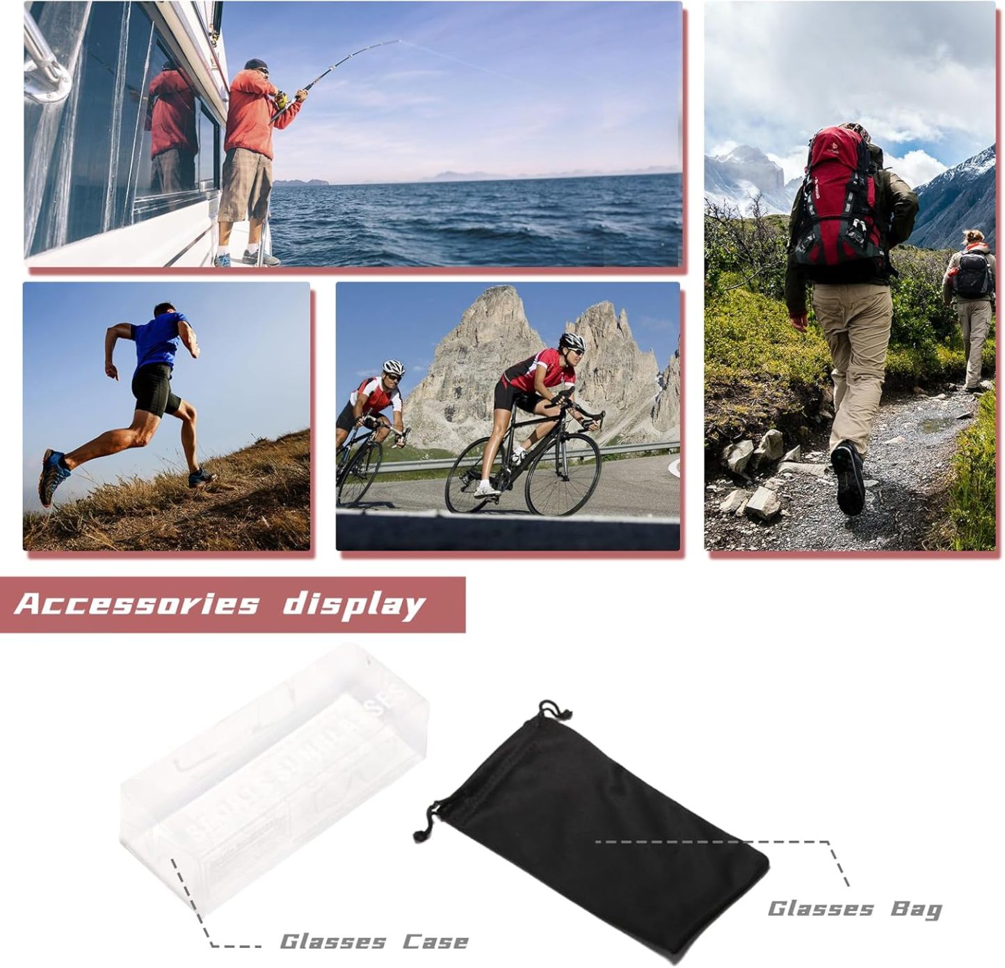 Cycling Best UV400 Sport Sunglasses - Adjustable Unisex Fit