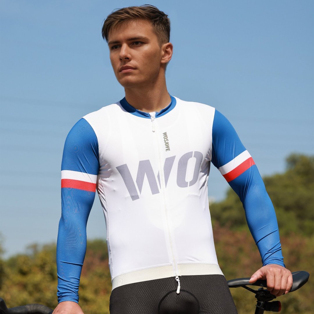Cycling Best Men's High-Stretch Cycling Jersey Tops Non-Slip Hem