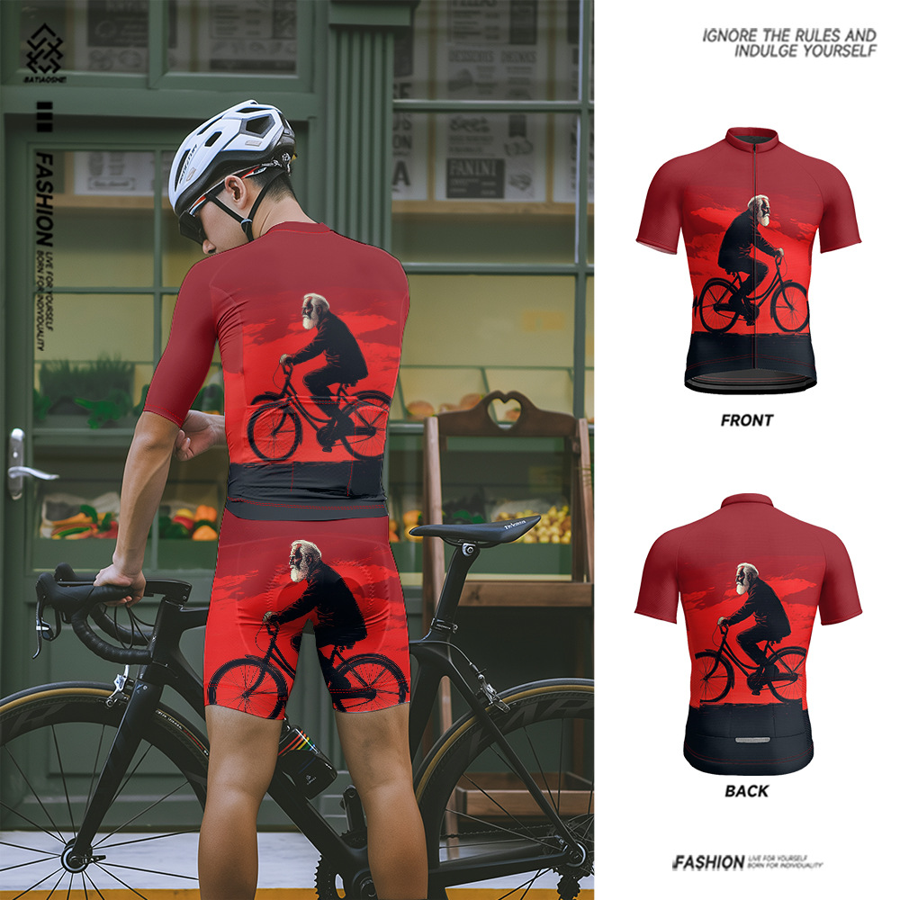 Cycling Best Men's Quick-Dry Cycling Jersey  Breathable, Bike Shirt