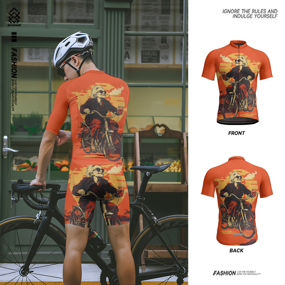 Cycling Best Men's Quick-Dry Cycling Jersey  Breathable, Bike Shirt