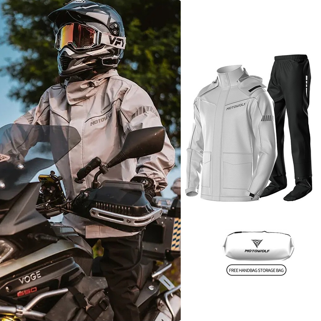 Cycling Best Men's Waterproof Motorcycle Raincoat Suit jacket & Pants