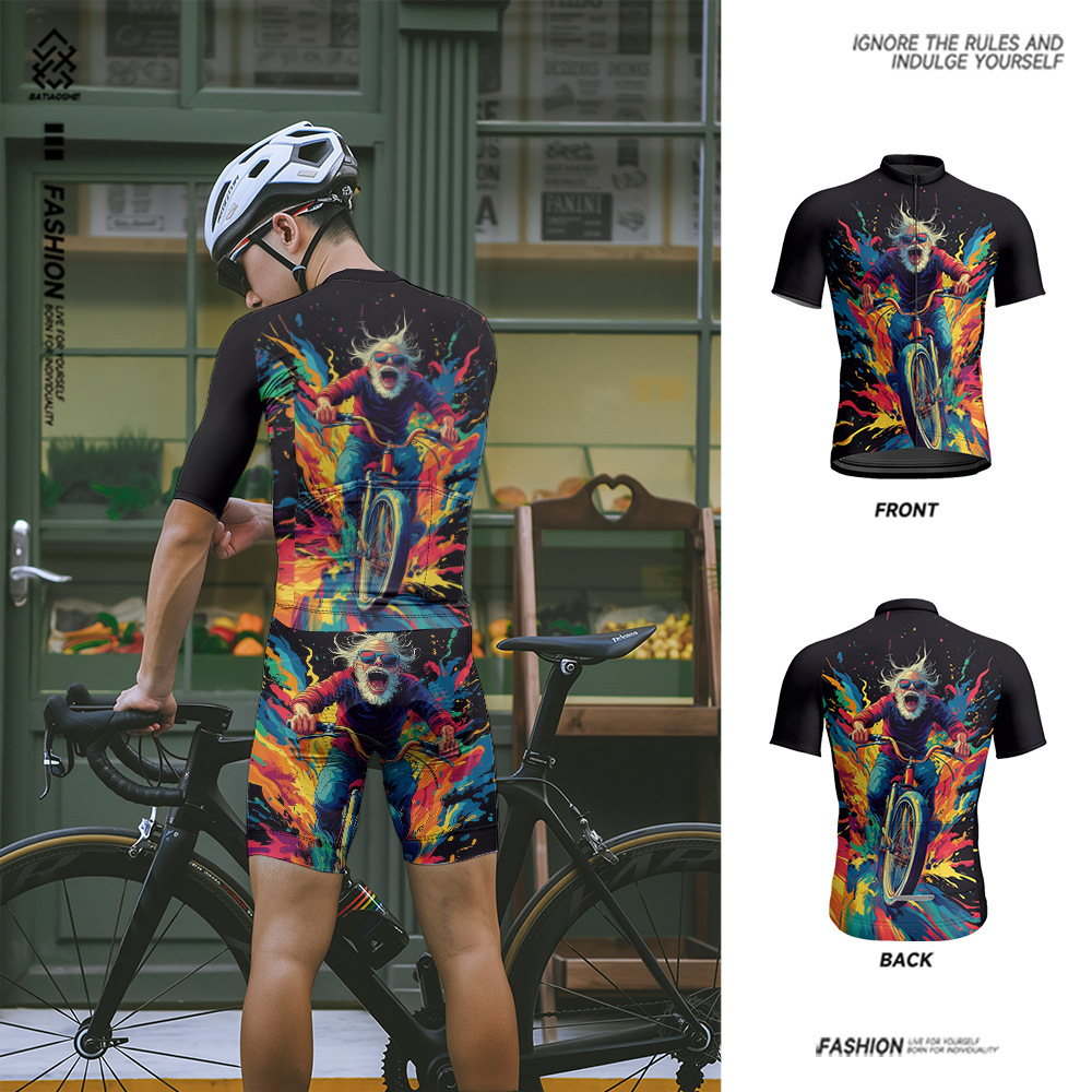 Cycling Best Men's Quick-Dry Cycling Jersey  Breathable, Bike Shirt