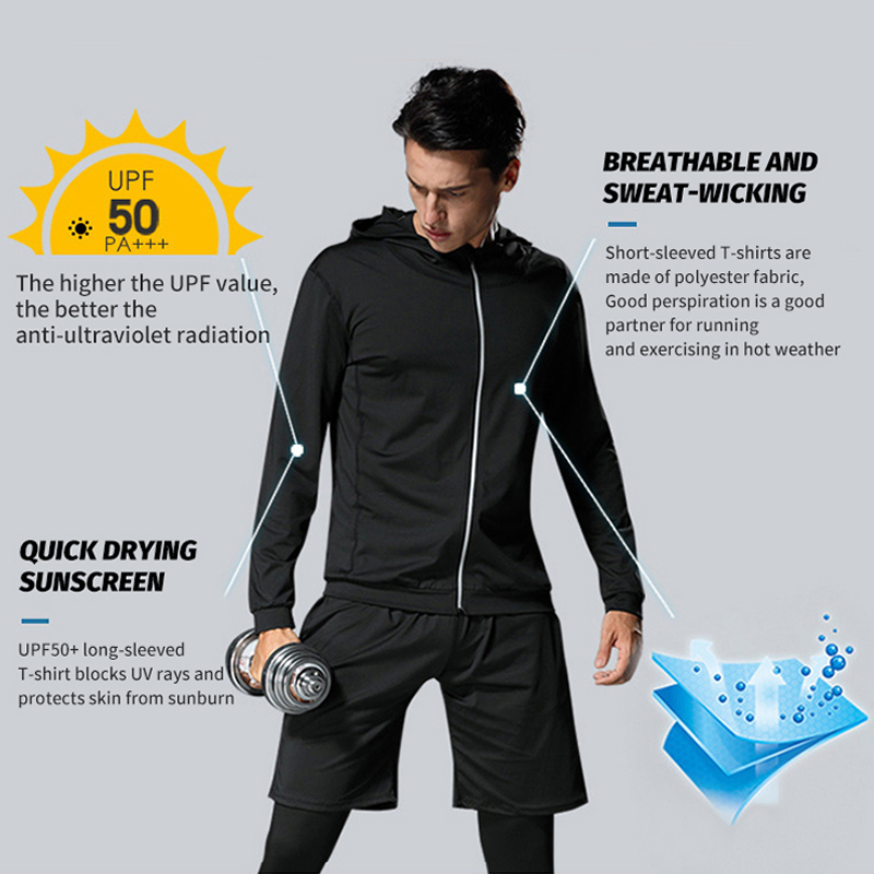 Cycling Best 5-Piece Men's Compression Sportswear Set Gym, Running Cycling