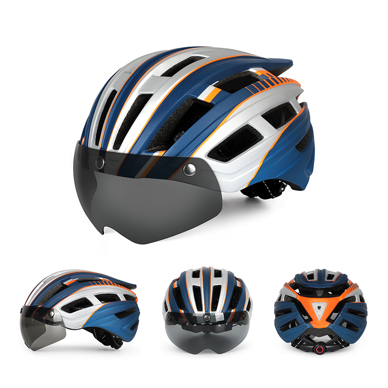 Cycling Best LED Bike Helmet with Magnetic Visor & Adjustable Fit