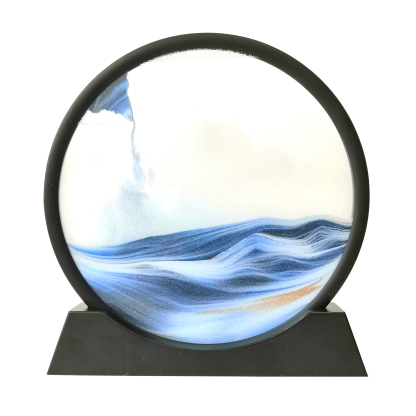 YearPeak Moving Sand Art Frame - Rotating 3D Deep Sea Sandscape Decor