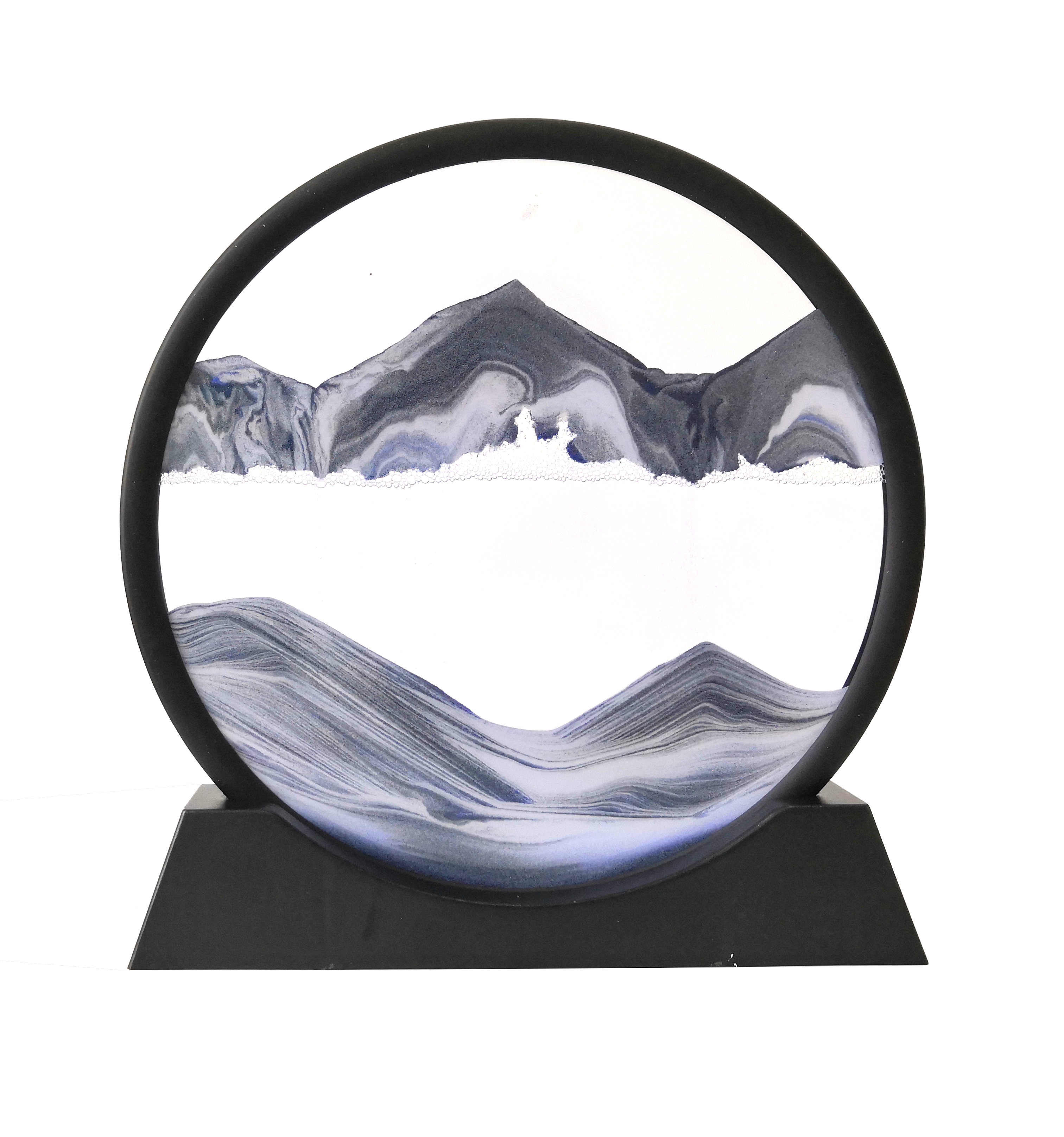 YearPeak Moving Sand Art Frame - Rotating 3D Deep Sea Sandscape Decor