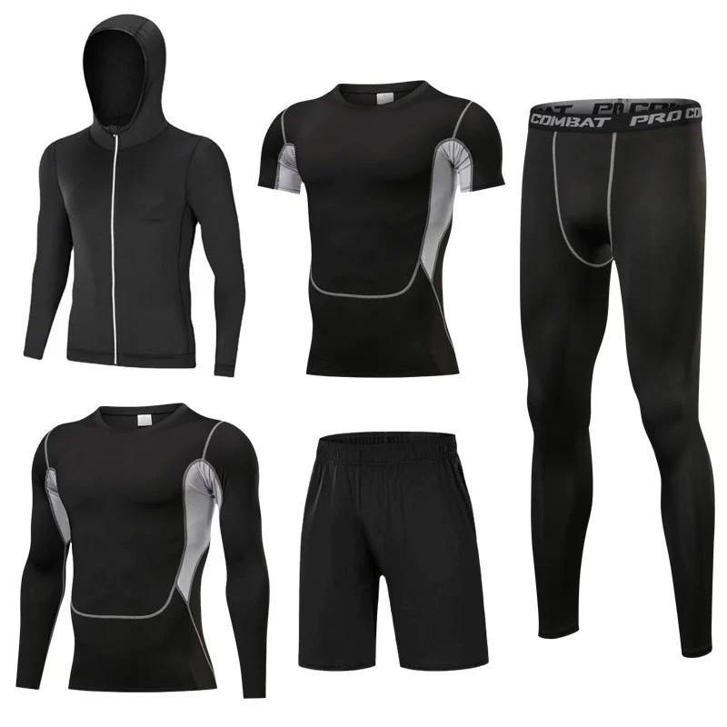 Cycling Best 5-Piece Men's Compression Sportswear - Gym & Cycling Set