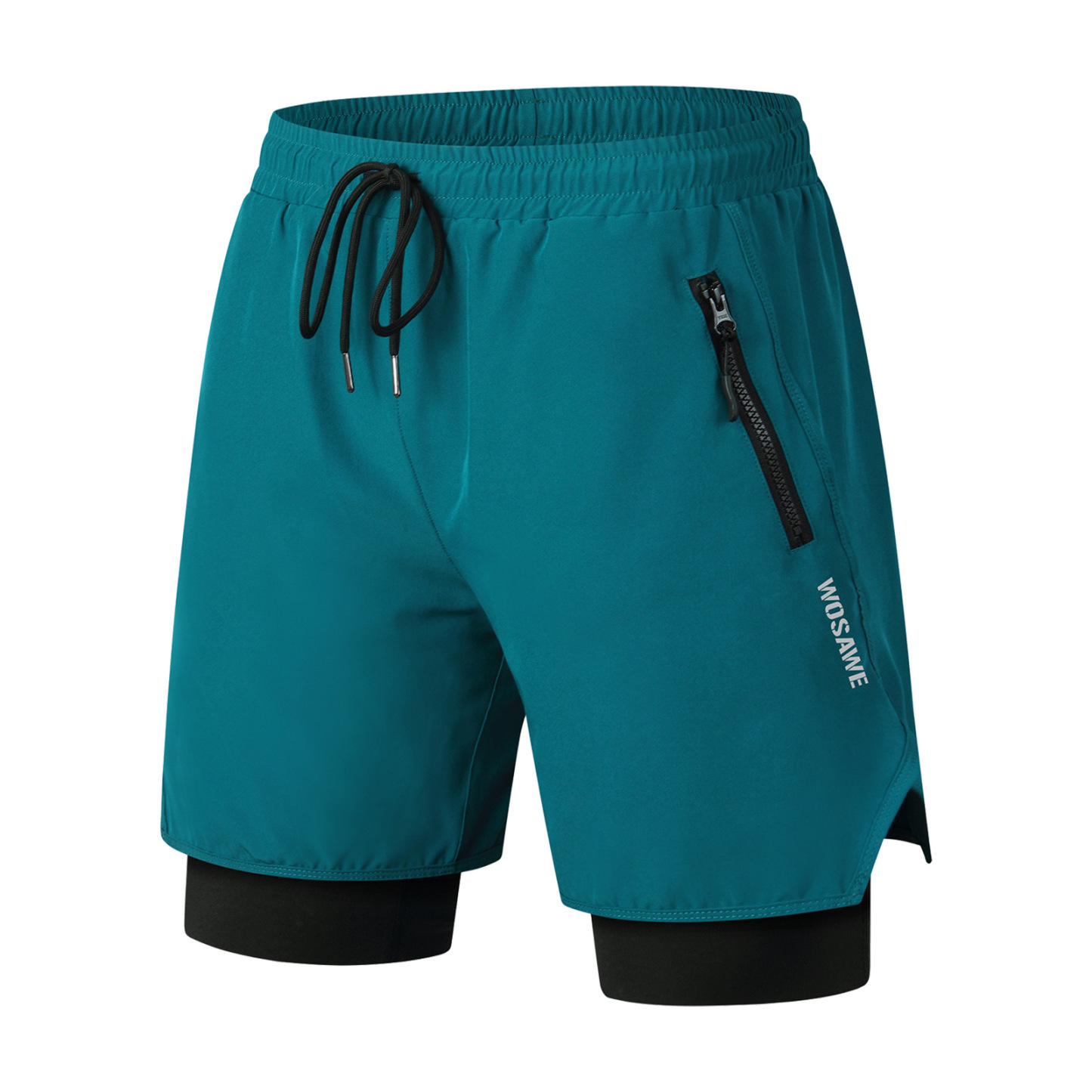 Cycling Best 2-in-1 Padded Cycling Shorts Moisture-Wicking Anti-Slip