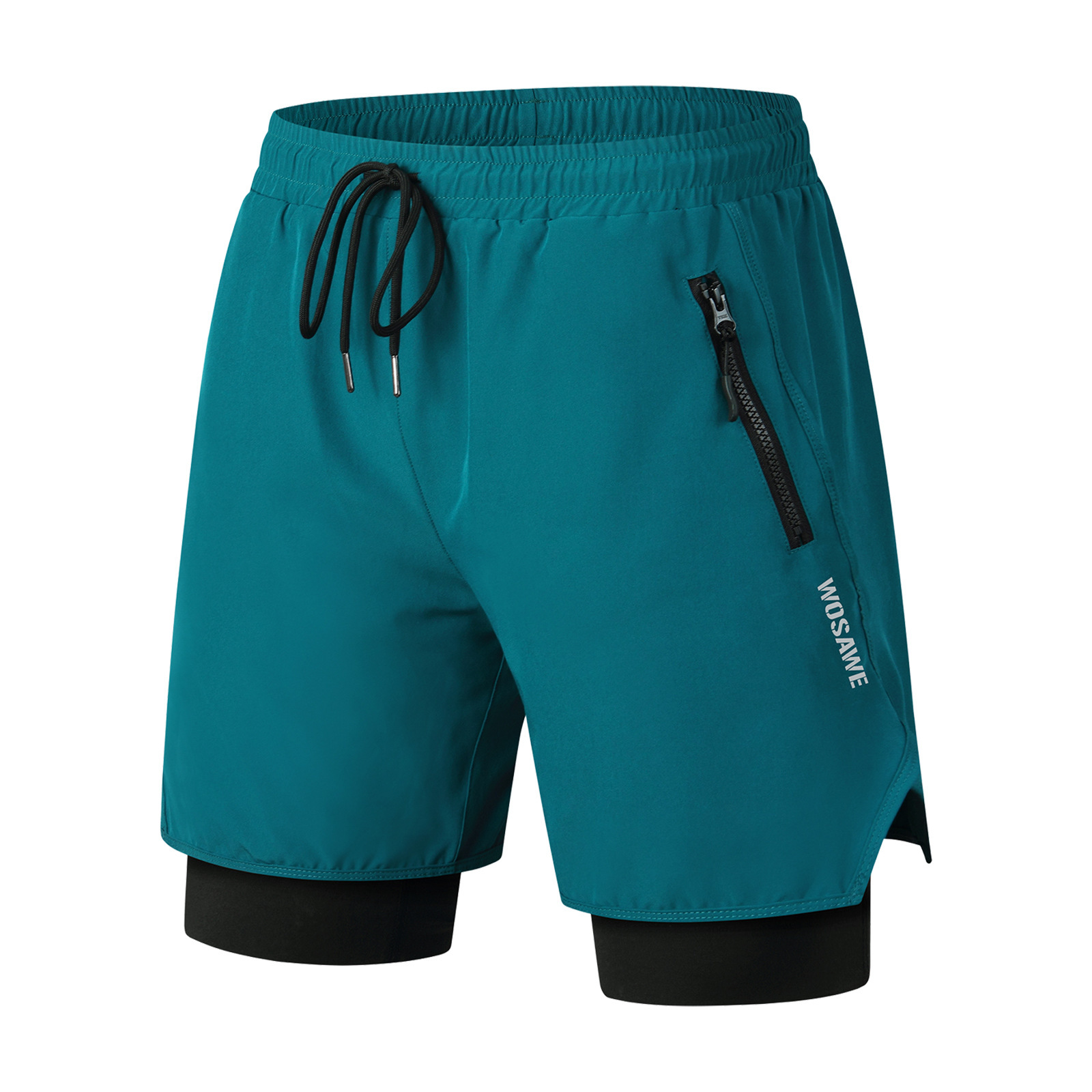 Cycling Best 2-in-1 Padded Cycling Shorts Moisture-Wicking Anti-Slip