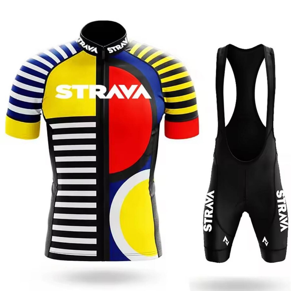 YearPeak - Vibrant Cycling Jersey Set | Men's Road Bike Jersey & Bib Shorts