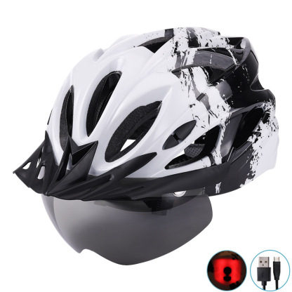 Cycling Best LED Bike Helmet with Magnetic Goggle  Sun Visor