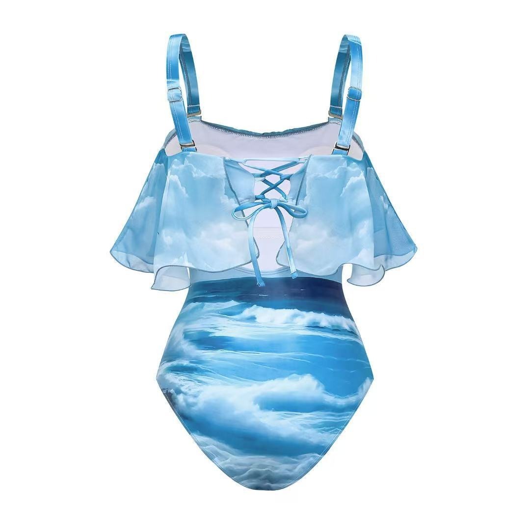 YearPeak Push-Up Bikini Set with Skirt Cover-Up -Sexy Summer Swimwear