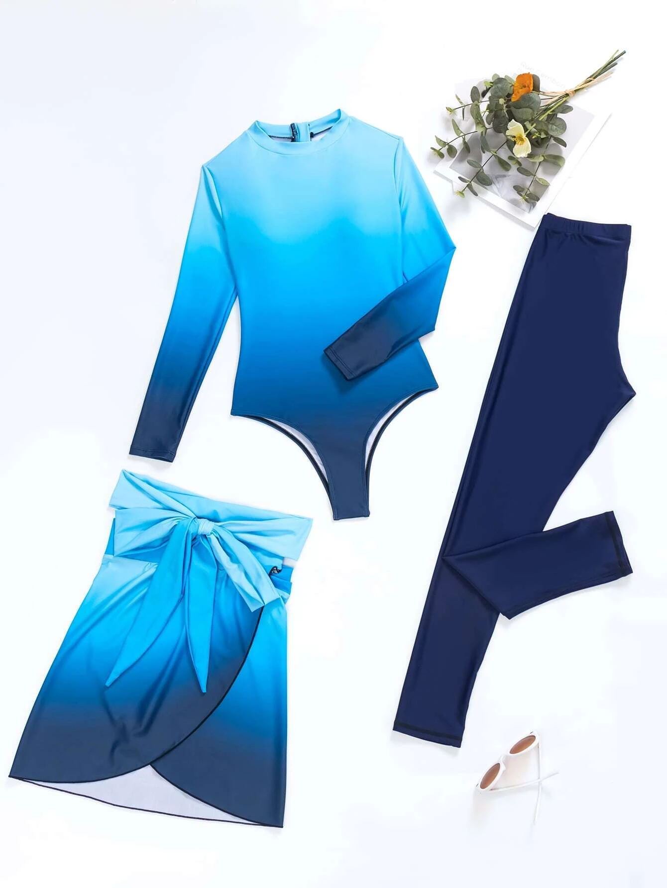 YearPeak Women's Burkini 3-Piece Set - Full Coverage Swimwear